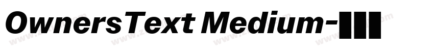 OwnersText Medium字体转换